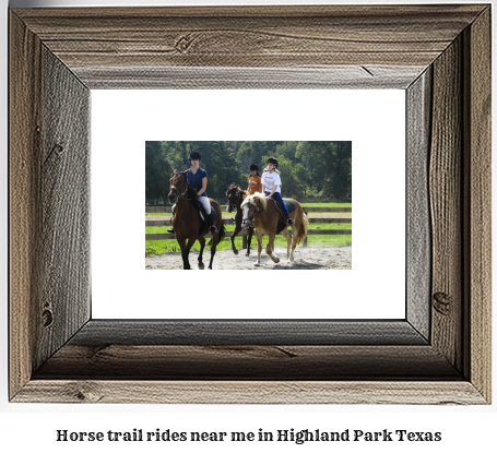 horse trail rides near me in Highland Park, Texas